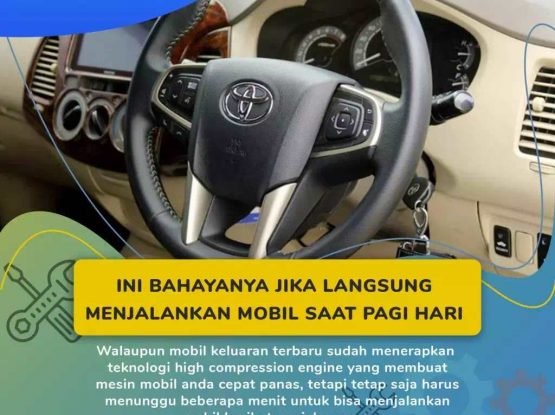 langsung menjalankan mobil saat pagi hari