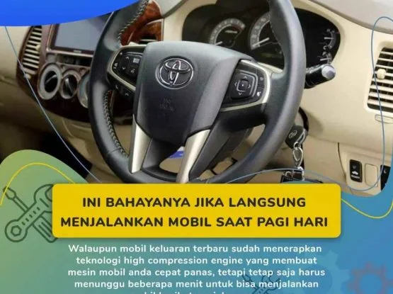 langsung menjalankan mobil saat pagi hari