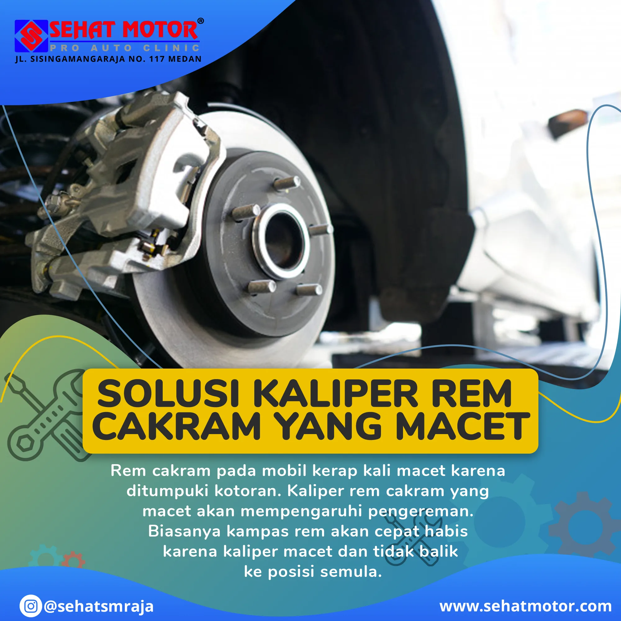 Solusi Kaliper rem cakram macet
