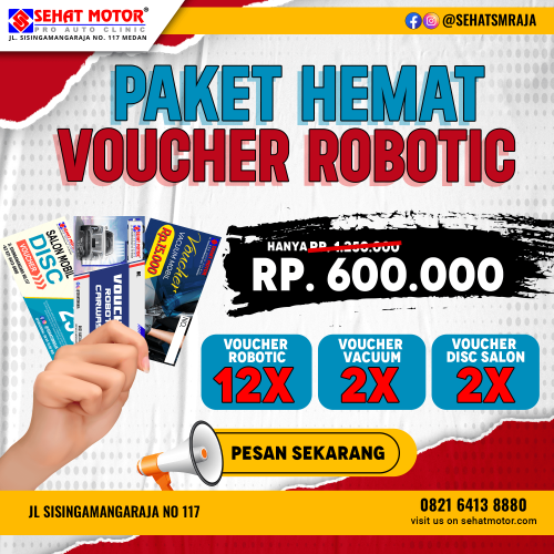 paket hemat voucher cuci mobil robotic