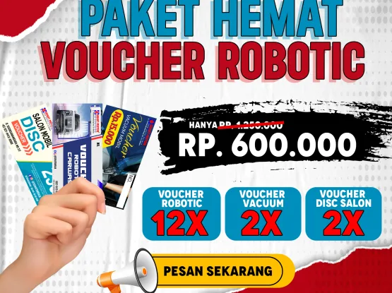 paket hemat voucher cuci mobil robotic
