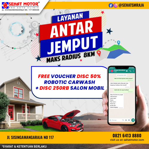 layanan antar jemput mobil bengkel sehat